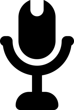 Microphone Voice Recording Stencil Svg Design File, Free Vectors File
